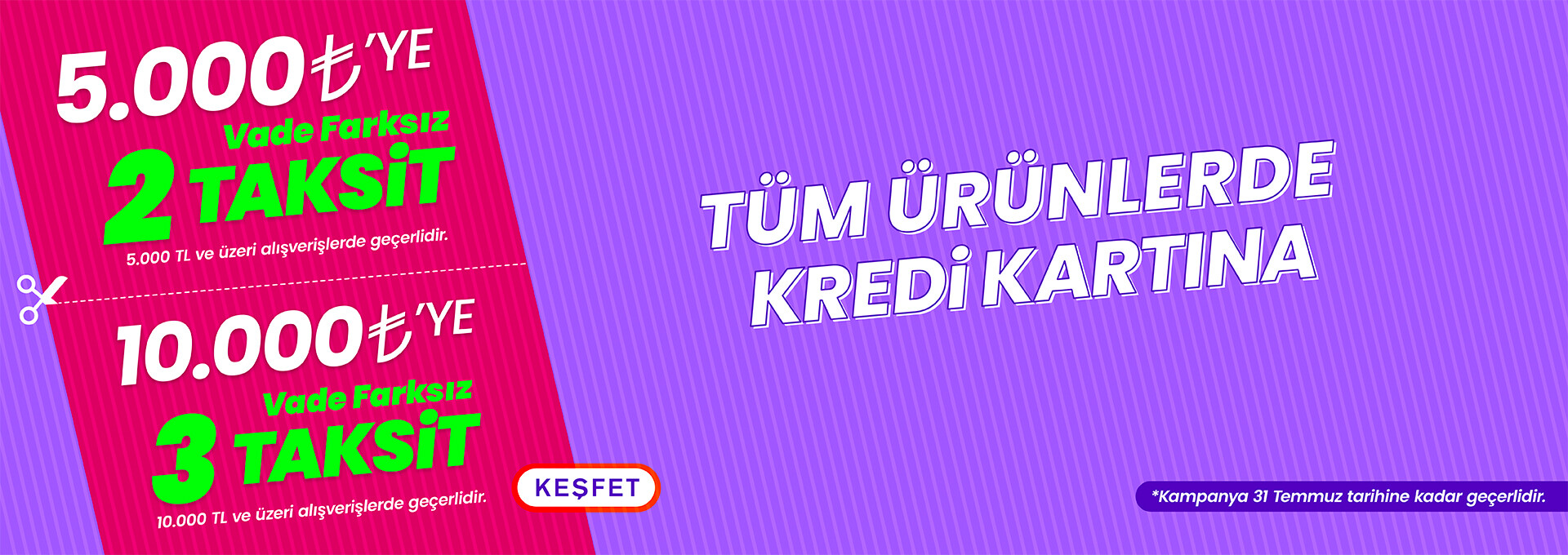 Vade Farksız 3 Taksit