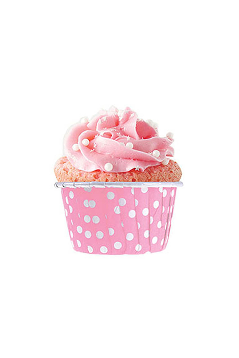 Dolphin Muffin-Kek Kapsülü Pembe Puantiyeli 50li - 3
