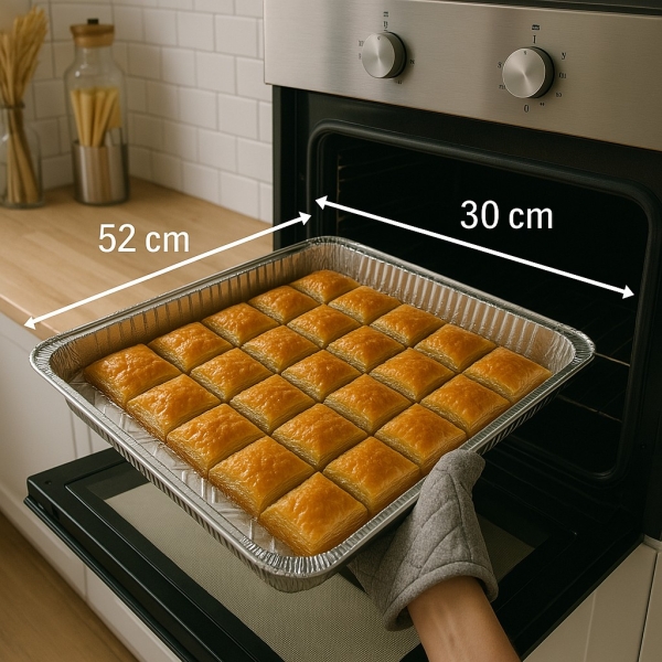 Alüminyum Baklava Tepsi 10lu - 2