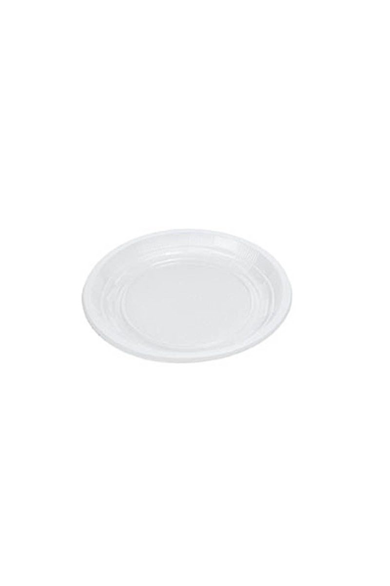 Beyaz Ekonomik Plastik Tabak 21cm 50li - 1