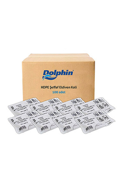 Burpak Şeffaf Eldiven HDPE L 100 Adet x 100 Paket - Koli - 2