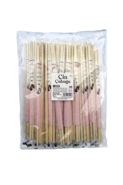 Burpak Çin Yemek Çubuğu-Chopsticks 23cm 100 Çift - 1