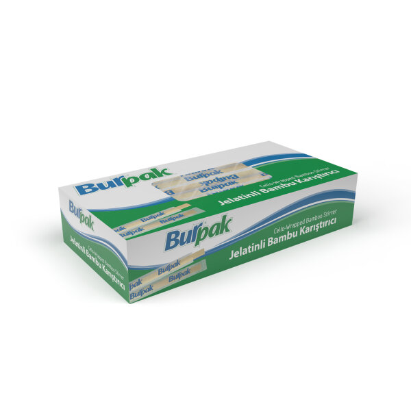 Burpak Jelatinli Bambu Karıştırıcı 11cm 200lü - 1