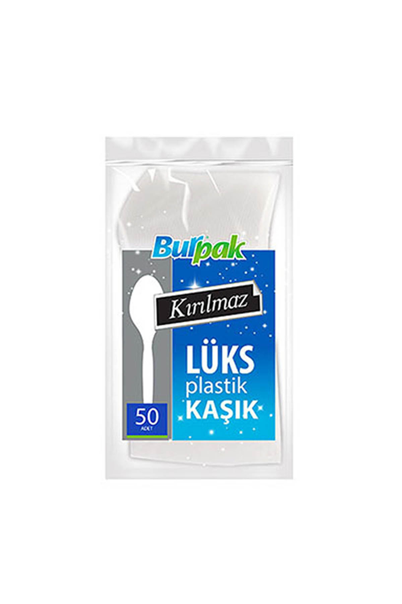 Burpak Kırılmaz Kaşık Beyaz 50li - 1