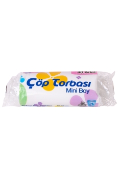 Canhome Mini Çöp Torbası Şeffaf 40x50cm 40lı - Kullan At Market