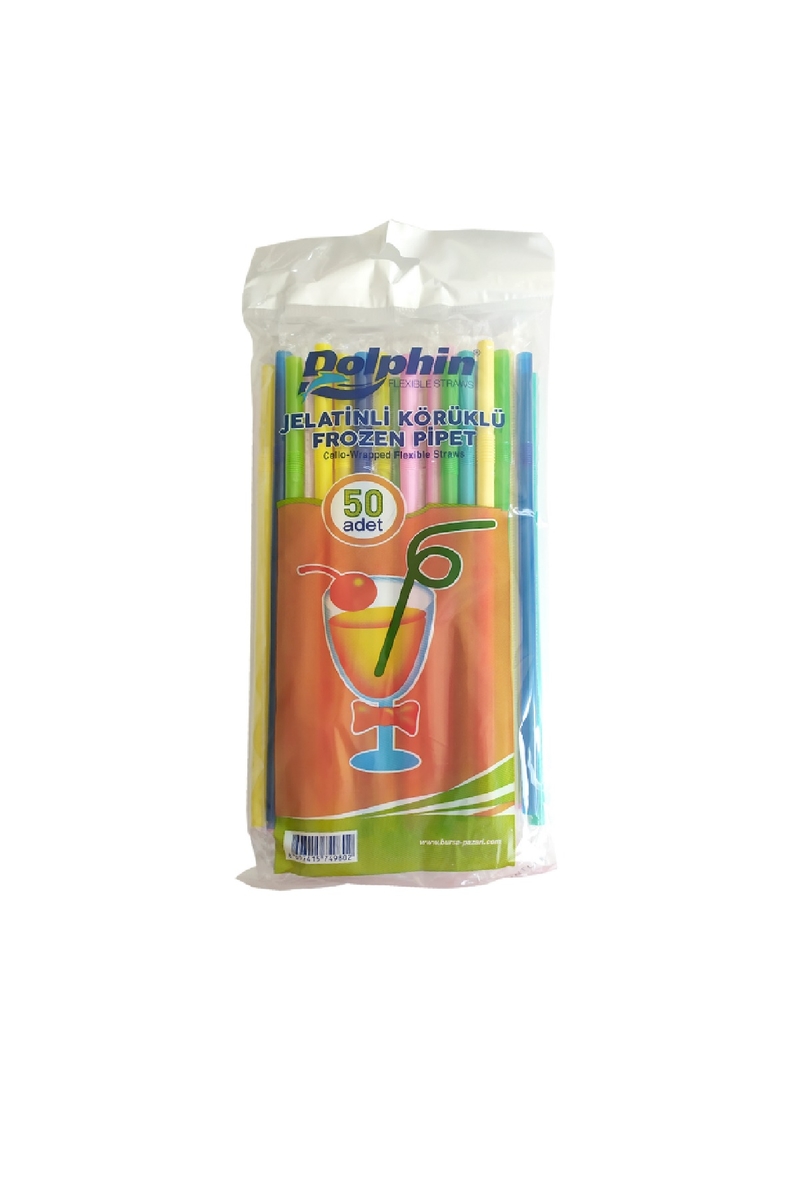 Dolphin Jelatinli Körüklü Pipet 50li - 1