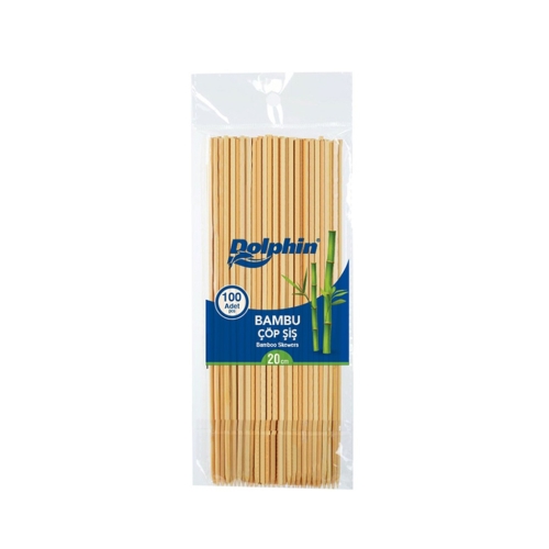 Dolphin Bambu Çöp Şiş 20cm x 3mm 100lü - Dolphin