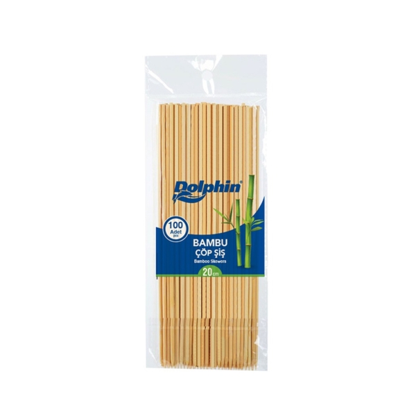 Dolphin Bambu Çöp Şiş 20cm x 3mm 100lü - 1
