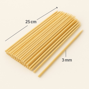 Dolphin Bambu Çöp Şiş 25cm x 3mm 100lü - Dolphin