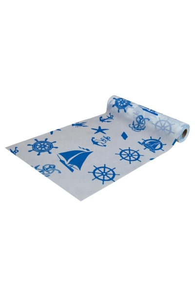 Roll-Up Deniz Desenli Rulo Kağıt Masa Örtüsü 100cmx120cm 80 Yaprak - 1