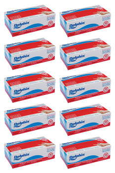 Dolphin Beyaz Vinil Eldiveni Pudrasız L 100 Adet x 10 Paket - 3