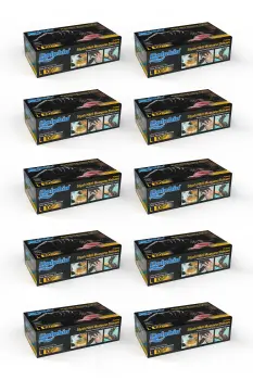 Dolphin Siyah Çok Amaçlı Nitril Muayene Eldiveni L Beden | 10 Paket - MDR - 1