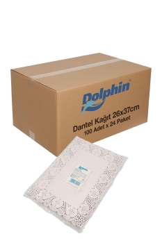Dolphin Dantel Kağıt 26cm x 37cm 100 Adet x 24 Paket Koli - Dolphin