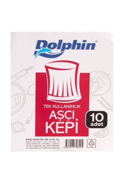 Dolphin Aşçı Kepi 10lu - 2