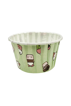 Dolphin Kağıt Muffin Kek Kapsülü Dondurma Desenli Mint Yeşili 50li - 2