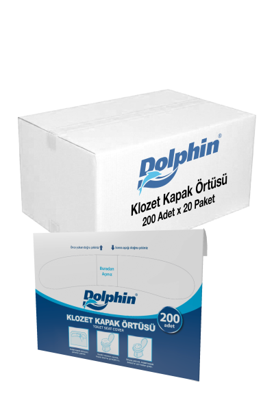 Dolphin Klozet Kapak Örtüsü 200 Adet x 20 Paket (Koli) - 1
