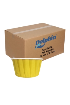 Dolphin Sarı Muffin Kek Kapsülü 50 Adet x 30 Paket (Koli) - 1