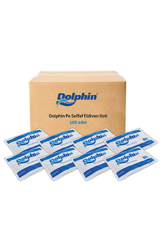 Dolphin Şeffaf Eldiven Pe 100 Adet x 100 Paket - Koli - 2