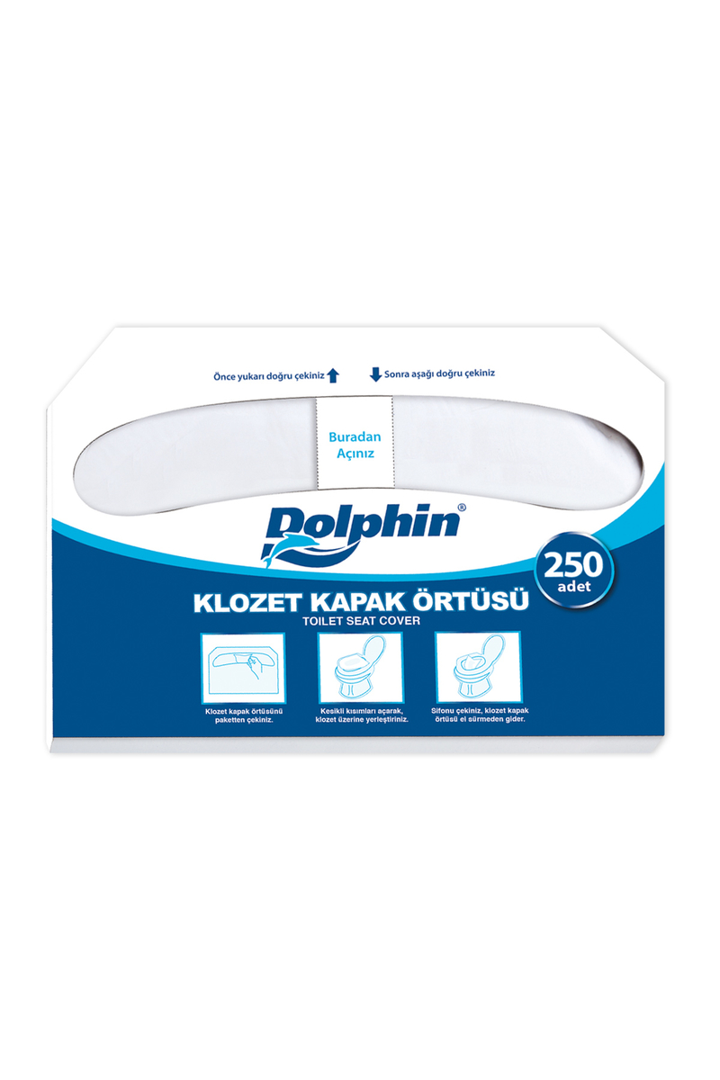 Dolphin Kağıt Klozet Kapak Örtüsü 250li - 1