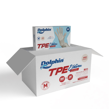 Dolphin Krem TPE Eldiven M Beden 100 Adet x 20 Paket - Koli - Dolphin