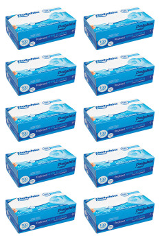 Dolphin Pudrasız Mavi Nitril Muayene Eldiveni M Beden | 10 Paket - MDR - 4