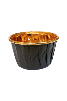 Dolphin Muffin-Kek Kapsülü Siyah-Altın 25li - 2