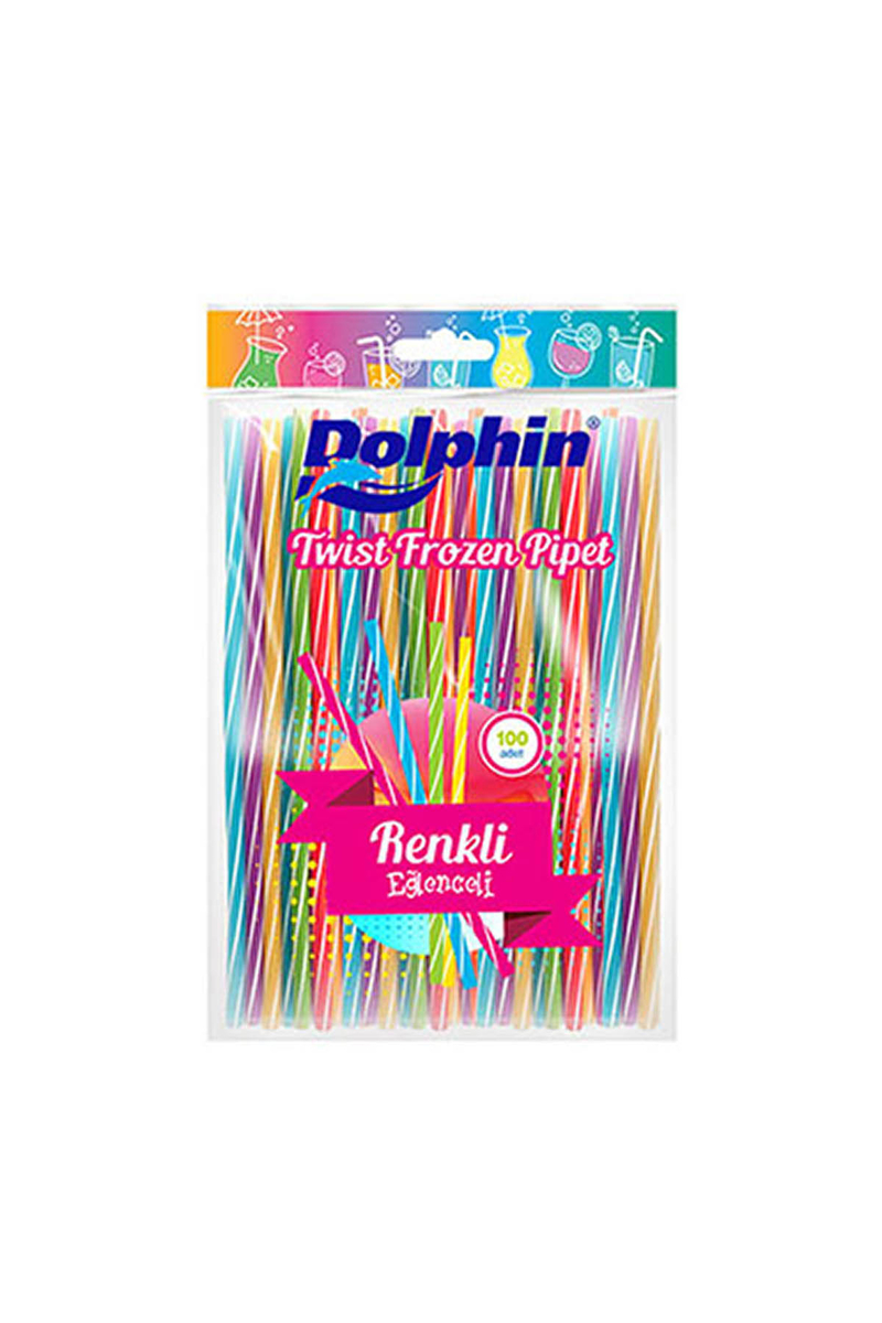 Dolphin Twist Frozen Pipet 100lü - 1