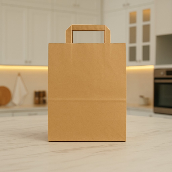 Düz Dıştan Saplı Kraft Çanta 26 x 29 x 16cm 200lü - 2