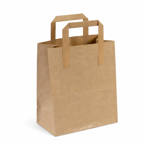 Düz Dıştan Saplı Kraft Çanta 26 x 29 x 16cm 200lü - 1