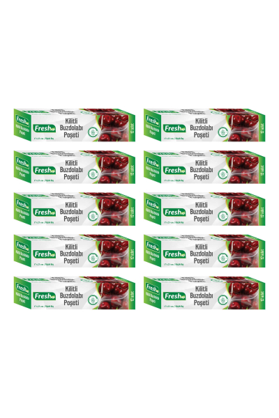 Fresh-Up 17X23 Ekonomik Kilitli Buzdolabı Poşeti 120 Adet - 1