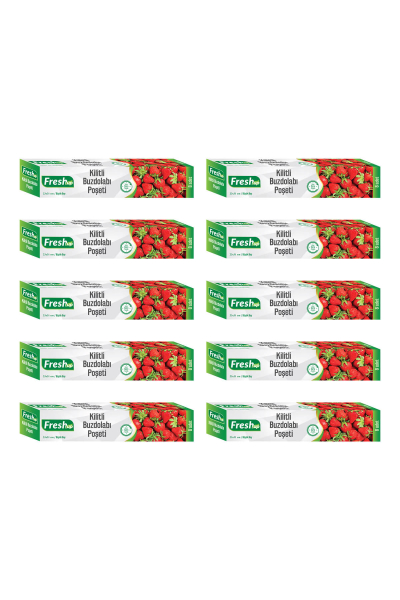 Fresh-Up 23x31cm Ekonomik Kilitli Buzdolabı Poşeti 80 Adet - 1