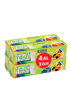 Fresh-Up Kilitli Buzdolabı Poşeti 17x23 4 Al 3 Öde - 2