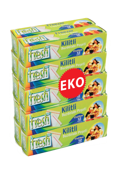 Fresh-Up Kilitli Buzdolabı Poşeti 17x23 Ekonomik 10 Paket - 1
