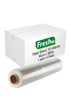 Fresh Up Palet Streci 50 cm x 300 m 15 mic x 4 Adet (Koli) - Fresh-Up