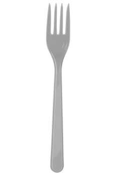 Roll-Up Plastik Çatal Gümüş 25li - Roll-up