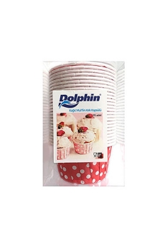 Dolphin Muffin-Kek Kapsülü Kırmızı Puantiyeli 25li - 4