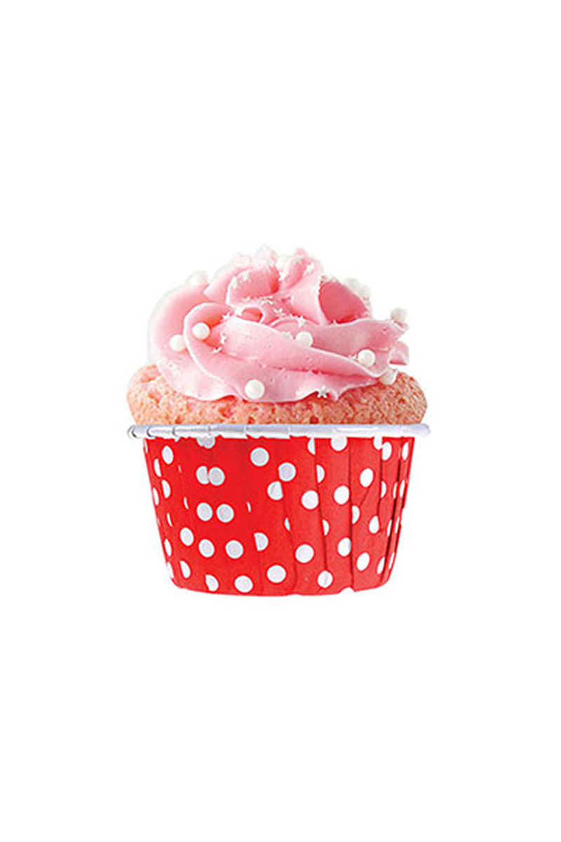 Dolphin Muffin-Kek Kapsülü Kırmızı Puantiyeli 50li - 3