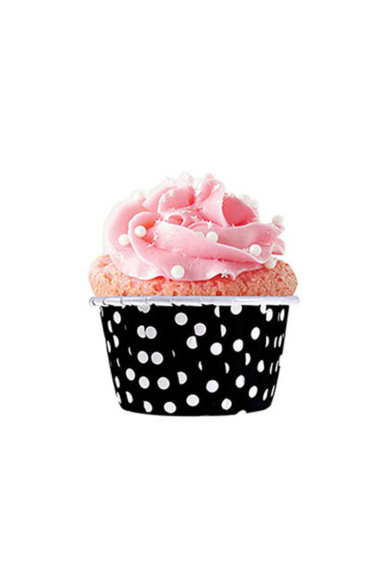 Dolphin Muffin-Kek Kapsülü Siyah Puantiyeli 50li - 3