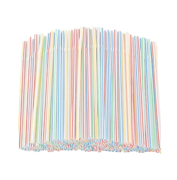 Dolphin Körüklü Plastik Pipet 5mm x 22cm - 200 Adet - 1