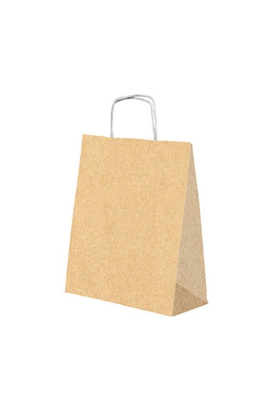 Roll-Up Kraft Çanta Naturel Büyük Boy 31x41cm 25li - 2