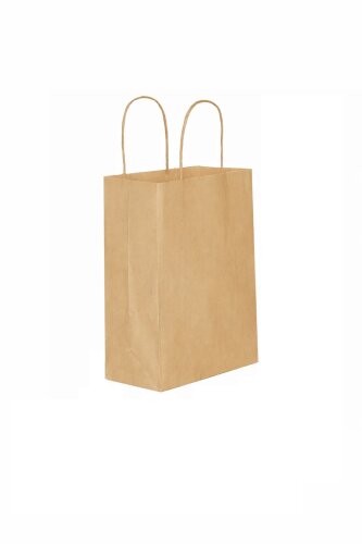 Roll-Up Kraft Çanta Naturel Küçük Boy 18x24cm 25li - Roll-up