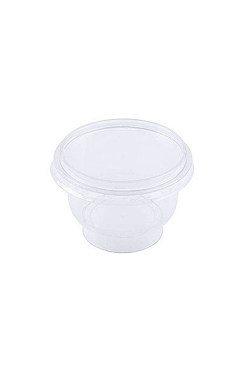 Roll-Up Plastik Kristal Tatlı Kasesi ve Kapak Set 12li - 1