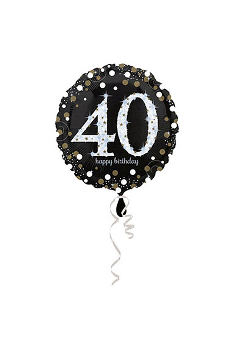 40 Yaş Doğum Günü Folyo Balon 43cm 1 Adet - 1