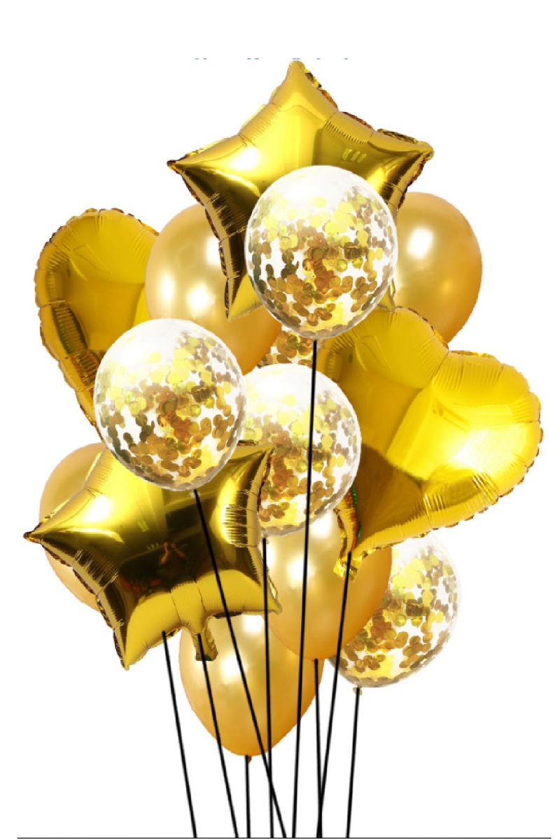 Altın Balon Demeti 25 Parça - 1
