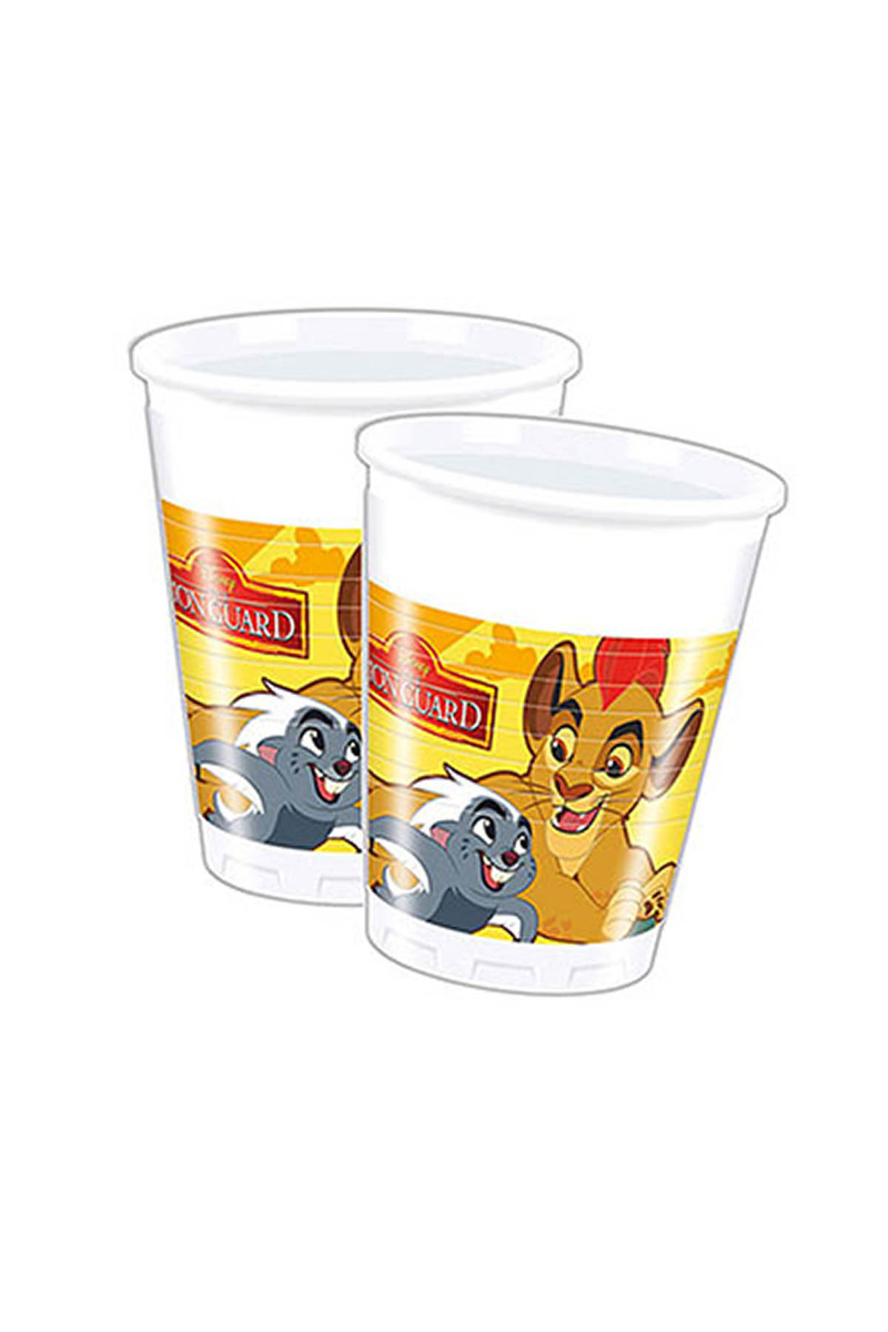 Aslan Kral Plastik Bardak 240cc-8oz 8li - 1