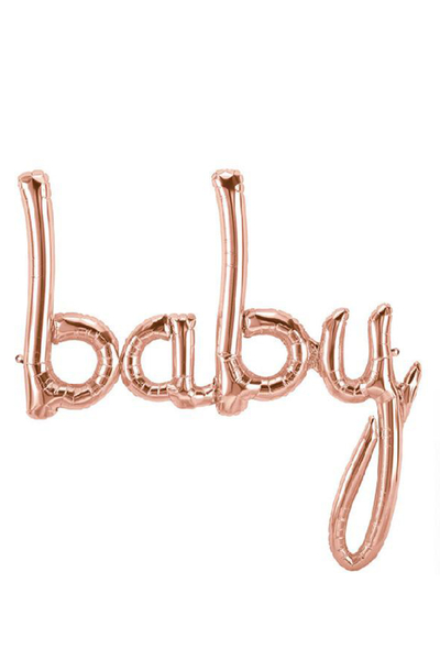 Baby İmza Rose Gold Folyo Balon 83x55cm 1 Adet - 1