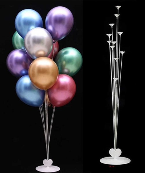 Balon Süsleme Standı Fiber Metal Çubuklu 11li 1m - 1