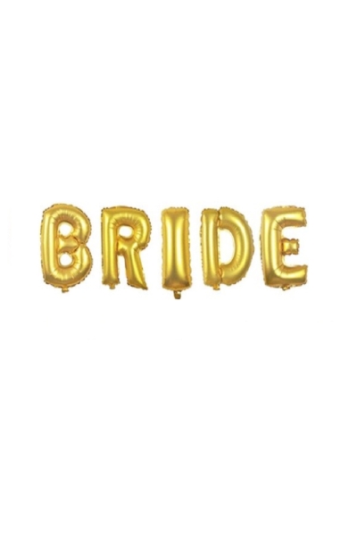 BRIDE Altın Folyo Balon Set 40cm - 1