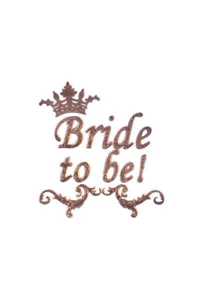 Bride To Be Kraliçe Taç Dövme Altın 1 Adet - 1