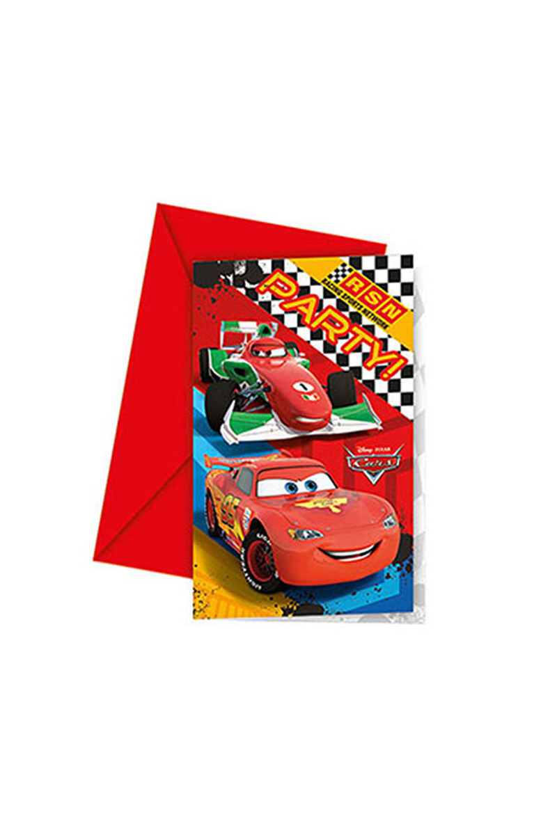 Cars Formula Davetiye 6lı - 1